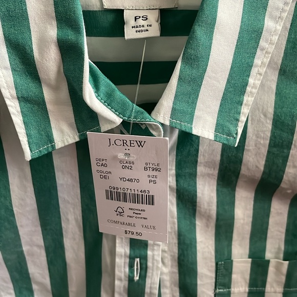 J crew factory lightweight button down shirt size petite small - Picture 3 of 3